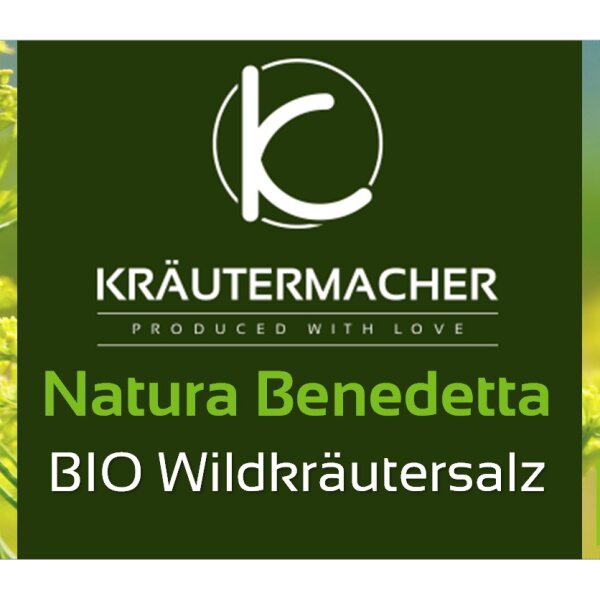 BIO Wildkräutersalz "Natura Benedetta" kbA 120g Glas