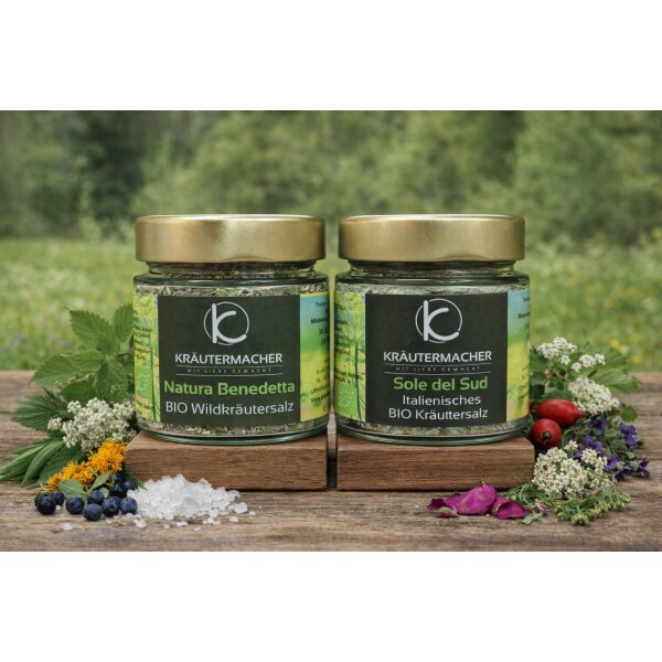 BIO Wildkräutersalz "Natura Benedetta" kbA 120g Glas