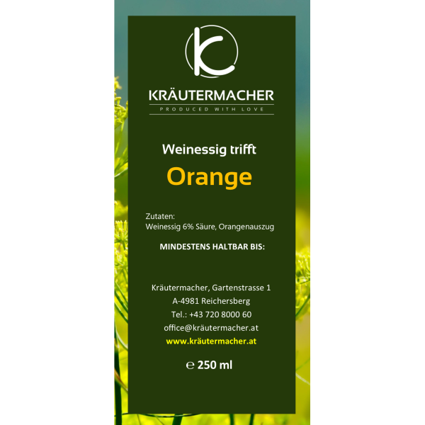 Weinessig trifft Orange