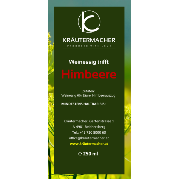 Weinessig trifft Himbeere