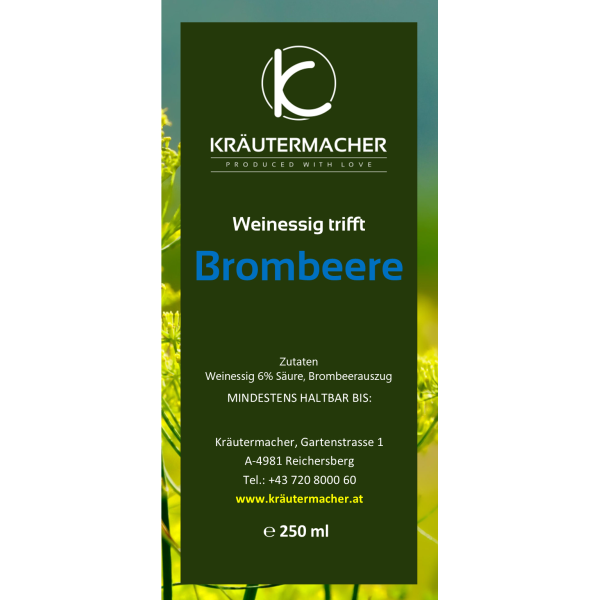 Weinessig trifft Brombeere