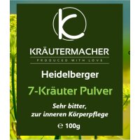BIO Heidelberger 7-Kräuter Pulver kbA 100g Glas