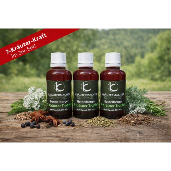 Heidelberger 7-Kräuter Tropfen 100ml 3er Set